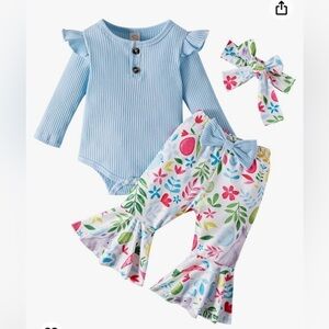 NO NAME BRAND 3 PIECE TODDLER OUTFIT SIZE 3 TODDLER NEW